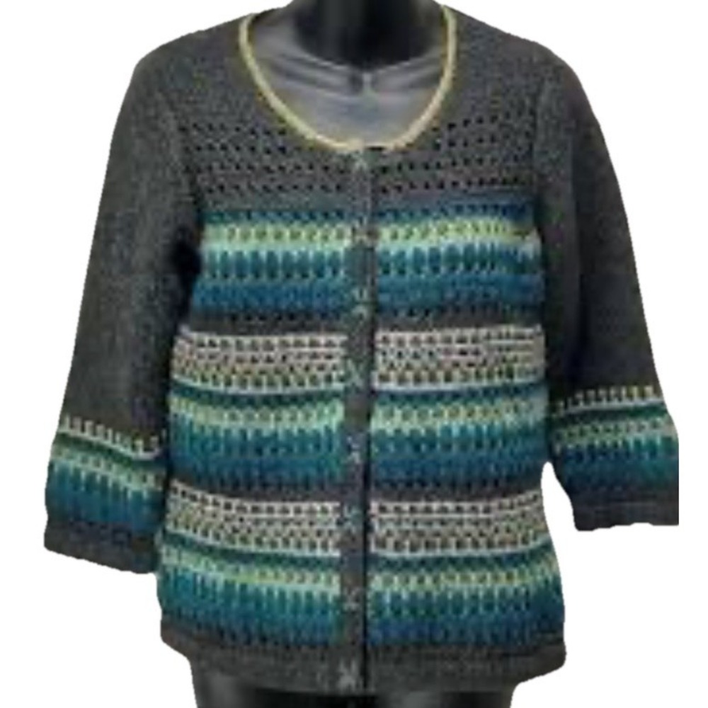 Women's‎  Sundance Snap Closure Cardigan Sweater Size M Warm Cozy Grey